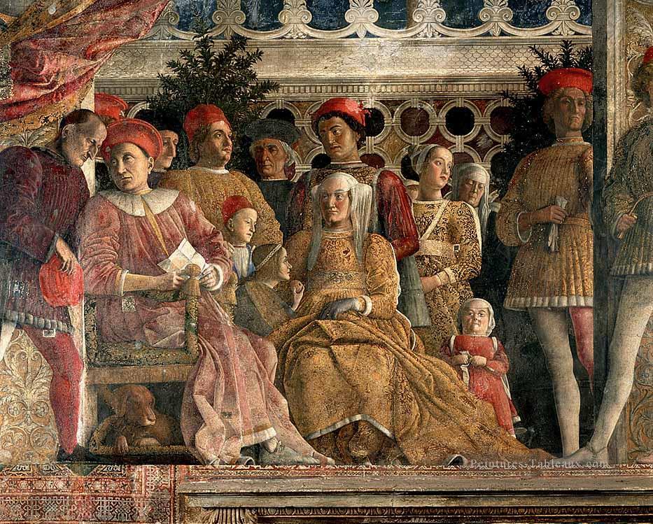 La Cour de Mantoue Renaissance peintre Andrea Mantegna Peintures à l'huile